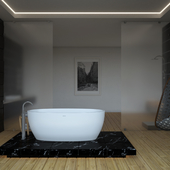 Ванная комната для конкурса от Salini S.r.l., модель ванны LUCE