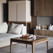 Living room | Visualization of furniture for Yachtline