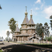 Деревянный храм в г. Дзержинск