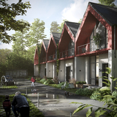 CGI: Residential building in Norway