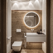 Design of a small bathroom in a country house