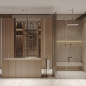 AWD21F Дизайн интерьера мастер ванной комнаты