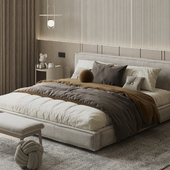 Comfy minimalistic bedroom