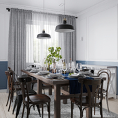 SCANDINAVIAN STYLE KITCHEN AND DINING ROOM
