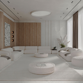 White interior visualisation r/w