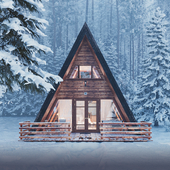 The hut in the forest (сделано по референсу)