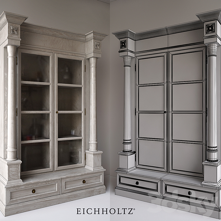 Cabinet Grillon Eichholtz - Wardrobe & Display cabinets - 3D model