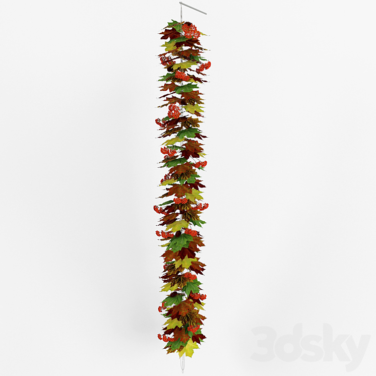 autumn garland - Other decorative objects - 3D model