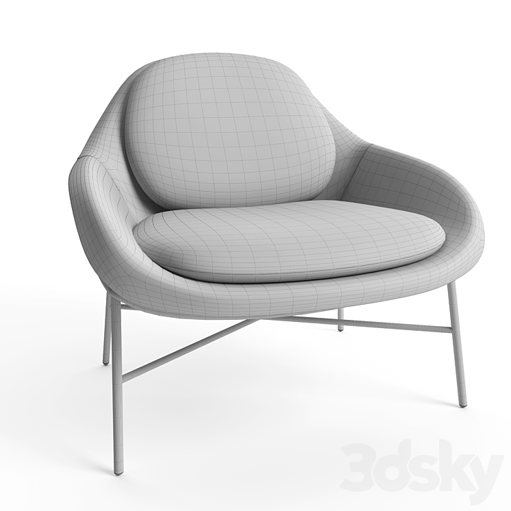 Oasis lounge chair - Arm chair - 3D model