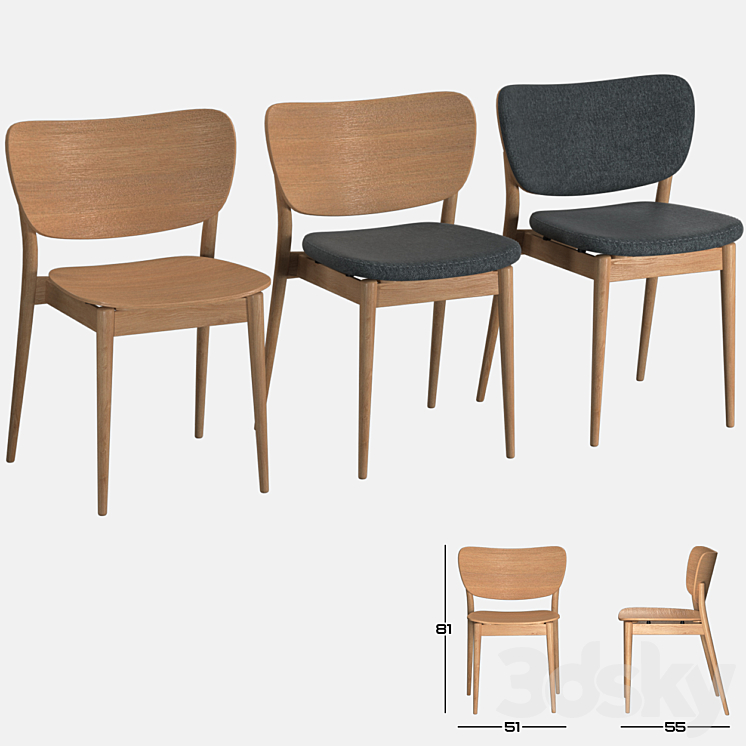 Valencia chair - Chair - 3D model