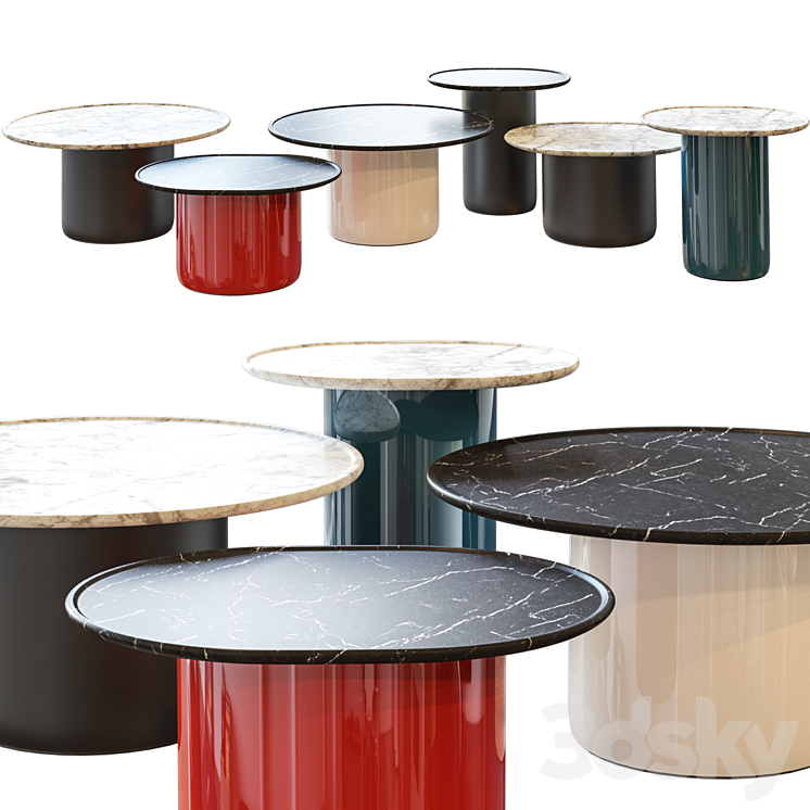 Button Tables by B&B Italia - Table - 3D model