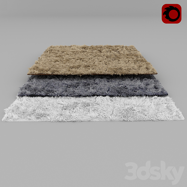 étnico Catedral Inclinado fur carpet - Carpets - 3D model