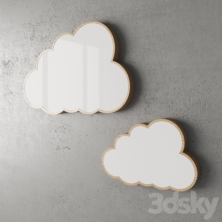 Clouds - Wall light - 3D model