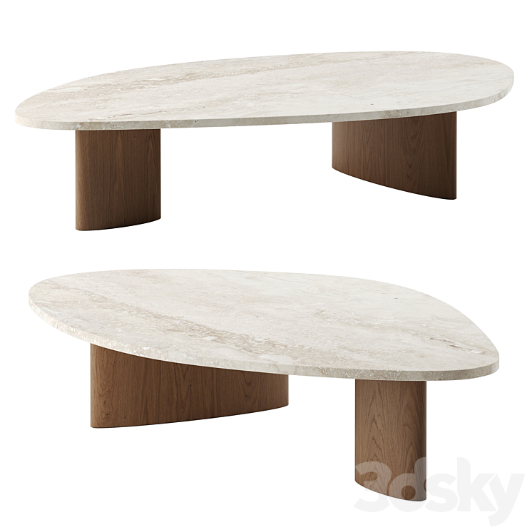 Senses rock coffee table by Bulo - Table - 3D model
