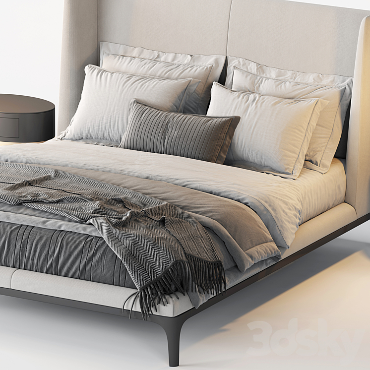 Flexform Dragonfly Bed - Bed - 3D model
