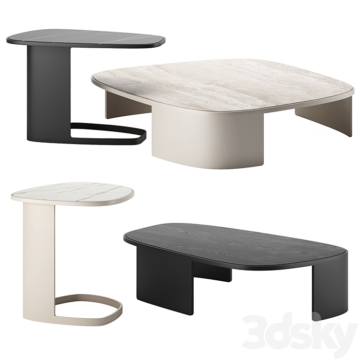 KOISHI | Coffee Tables by Poliform - Table - 3D model
