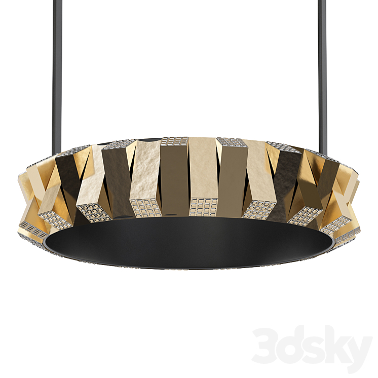 Rotus Gold - Pendant light - 3D model