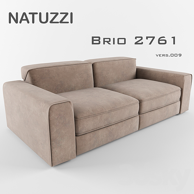 Draw Profit Mechanic NATUZZI brio - Sofa - 3D Models