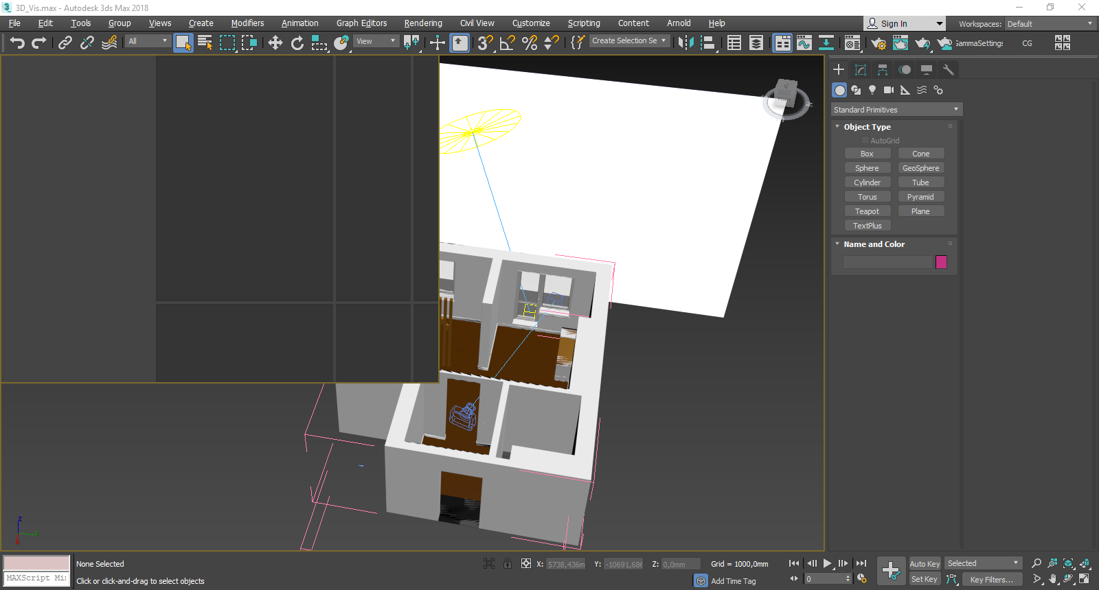 Как убрать картинку с вьюпорта 3d max